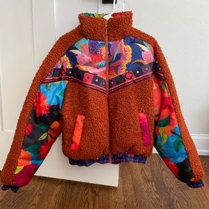 FARM rio colorful reversible winter puffer jacket